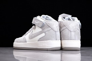 Nike Air Force 1 Mid Gray White --CQ3866-015 Casual Shoes Unisex