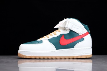 Nike Air Force 1 Mid Green Red --AQ3778-992 Casual Shoes Unisex