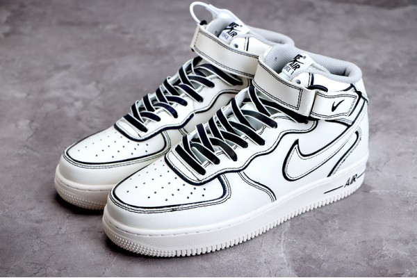 Nike Air Force 1 Mid Grey White --AQ2898-008 Casual Shoes Unisex