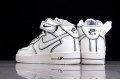 Nike Air Force 1 Mid Grey White --AQ2898-008 Casual Shoes Unisex