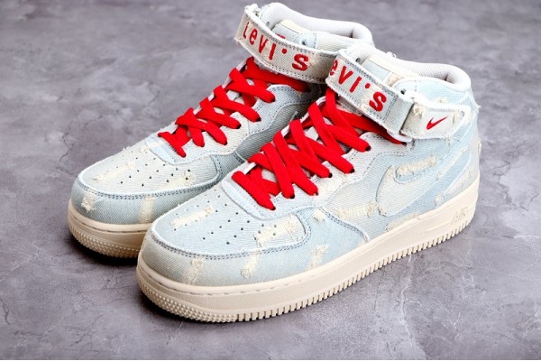 Nike Air Force 1 Mid Levis X --651122-215 Casual Shoes Unisex