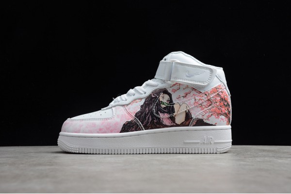 Nike Air Force 1 Mid Pink --AQ8020-601 Casual Shoes Women