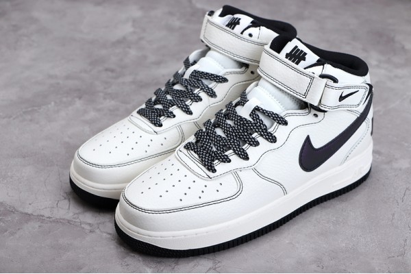 Nike Air Force 1 Mid Undefeated X Black White --CJ6690-100 Casual Shoes Unisex