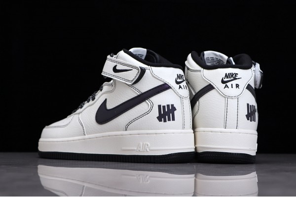 Nike Air Force 1 Mid Undefeated X Black White --CJ6690-100 Casual Shoes Unisex