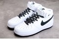 Nike Air Force 1 Mid White Black --366731-808 Casual Shoes Unisex