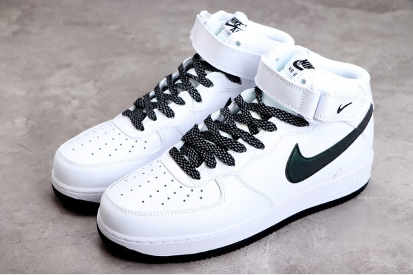 Nike Air Force 1 Mid White Black --366731-808 Casual Shoes Unisex