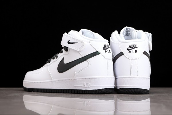 Nike Air Force 1 Mid White Black --366731-808 Casual Shoes Unisex