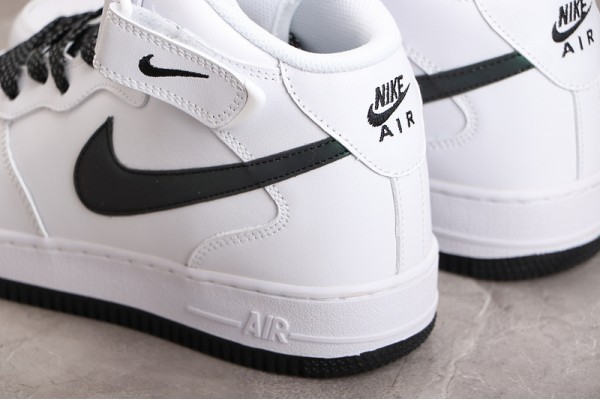 Nike Air Force 1 Mid White Black --366731-808 Casual Shoes Unisex