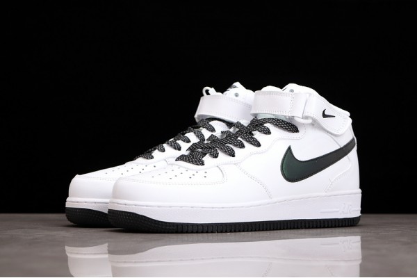 Nike Air Force 1 Mid White Black --366731-808 Casual Shoes Unisex