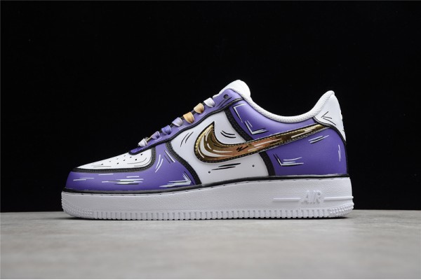 Nike Air Force 1 Low Purple Gold —— CW2288-216 Casual Shoes Unisex