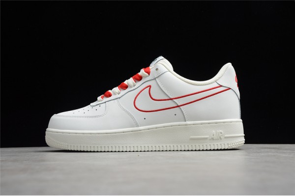 Nike Air Force 1 Low Red White —— CL6326-108 Casual Shoes Unisex