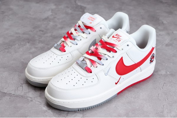 Nike Air Force 1 Low Red Silver —— CH2608-216 Casual Shoes Unisex