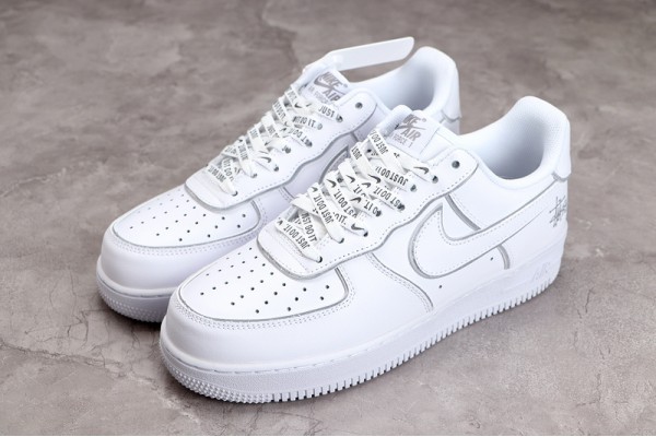 Nike Air Force 1 Low White Silver —— BQ6246-019 Casual Shoes Unisex