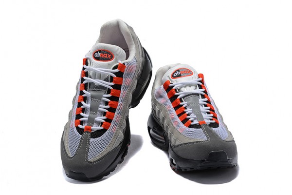 Nike Air Max 95 OG (M) Grey Red Running Shoes AT2865-100