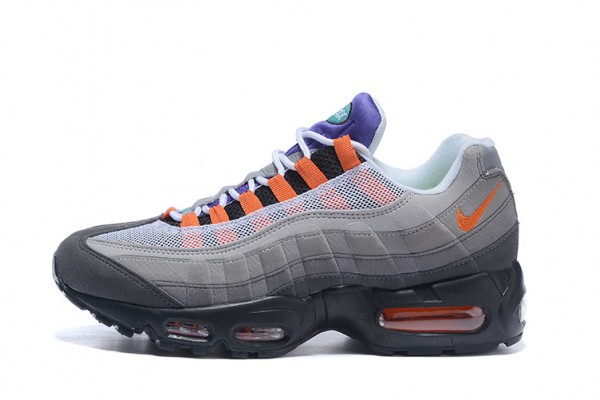 Nike Air Max 95 OG QS (W M) Blacksafety Orangevolt Running Shoes 810374-078