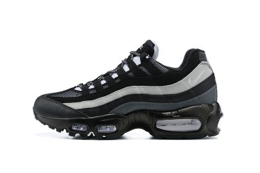 Nike Air Max 95 TT (M) Black White and Grey Running Shoes 