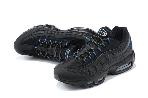 Nike Air Max 95 TT (M) Black and Blue Running Shoes