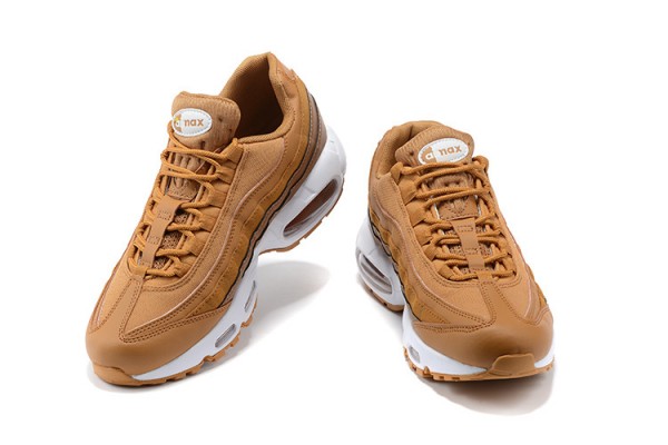 Nike Air Max 95 TT (M) Brown and White Running Shoes 