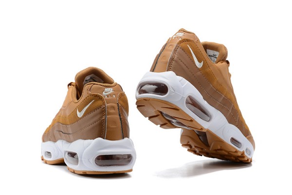 Nike Air Max 95 TT (M) Brown and White Running Shoes 