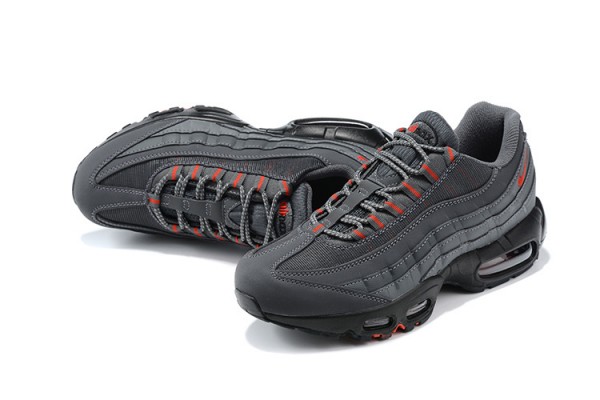 Nike Air Max 95 TT (M) Grey Red and Black Running Shoes