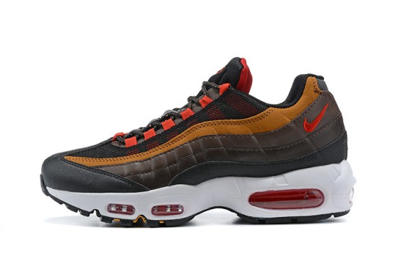 Nike Air Max 95 TT (M) Grey Red and Brown Running Shoes 