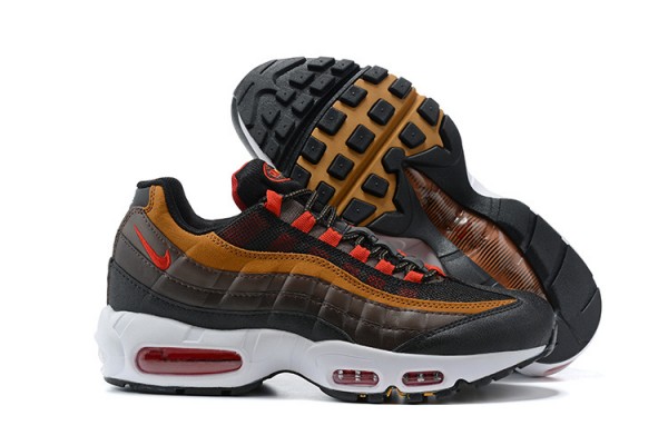 Nike Air Max 95 TT (M) Grey Red and Brown Running Shoes 