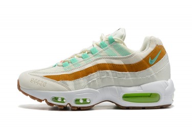 Nike Air Max 95 TT (M) White  Green Brown Running Shoes CZ0154-100 