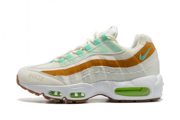 Nike Air Max 95 TT (M) White  Green Brown Running Shoes CZ0154-100 