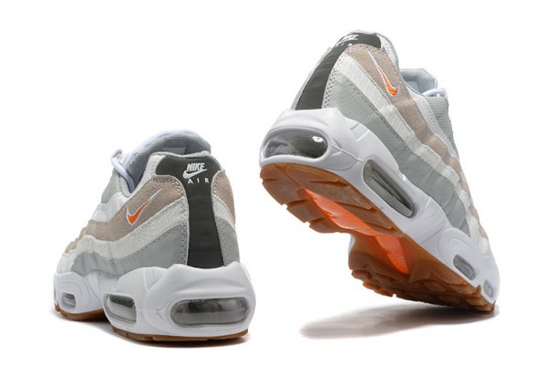 Nike Air Max 95 TT (M) White Grey and Orange Running Shoes DM0011-100 