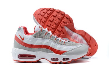 Nike Air Max 95 TT (M) White Red and Grey Running Shoes