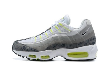 Nike Air Max 95 TT (M) White and Grey Running Shoes