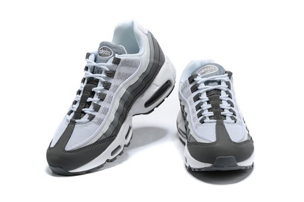 Nike Air Max 95 TT (M) White and Grey Running Shoes