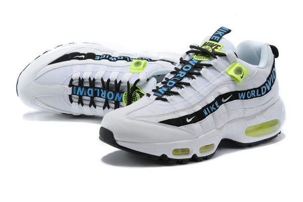 Nike Air Max 95 TT (M) Worldwide Pack White Black Running Shoes CT0248-100