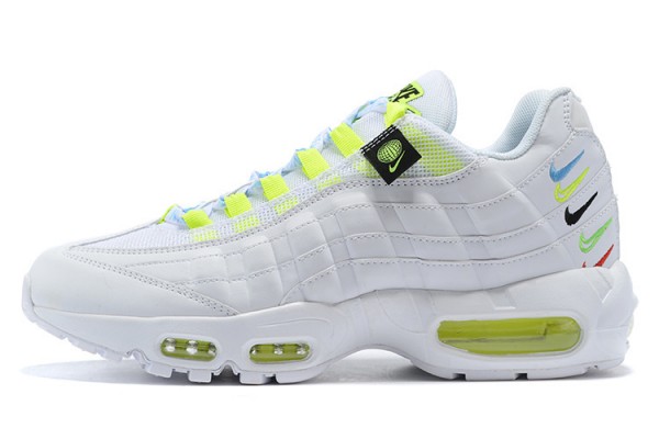 Nike Air Max 95 TT (W M) Worldwide White Yellow Running Shoes CV9030-100