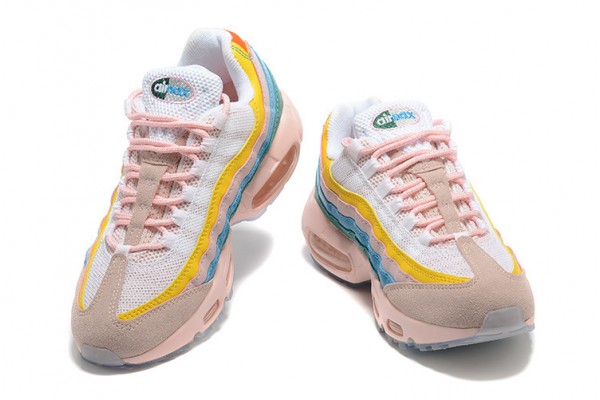 Nike Air Max 95 TT (W) Yellow Pink White Running Shoes DQ9323-200