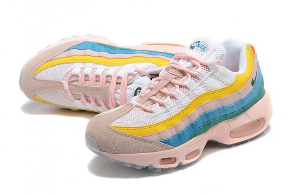 Nike Air Max 95 TT (W) Yellow Pink White Running Shoes DQ9323-200