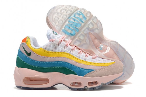 Nike Air Max 95 TT (W) Yellow Pink White Running Shoes DQ9323-200