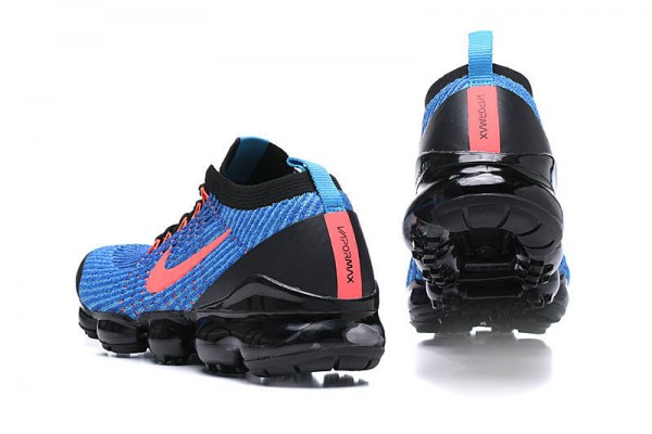 Nike Air VaporMax Flyknit 3 (W/M) Black Blue Running Shoes AJ6900-015