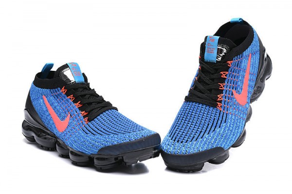 Nike Air VaporMax Flyknit 3 (W/M) Black Blue Running Shoes AJ6900-015