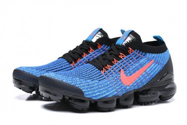 Nike Air VaporMax Flyknit 3 (W/M) Black Blue Running Shoes AJ6900-015