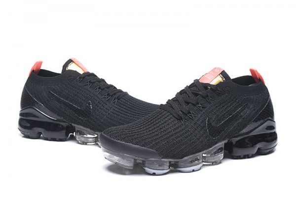 Nike Air VaporMax Flyknit 3 (W/M) Black Orange Running Shoes