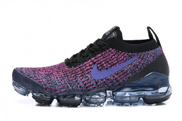 Nike Air VaporMax Flyknit 3 (W/M) Black Purple Running Shoes AJ6900-009