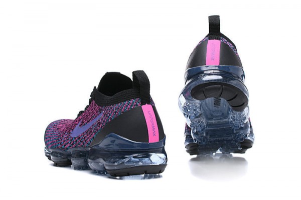 Nike Air VaporMax Flyknit 3 (W/M) Black Purple Running Shoes AJ6900-009