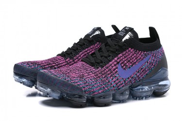 Nike Air VaporMax Flyknit 3 (W/M) Black Purple Running Shoes AJ6900-009