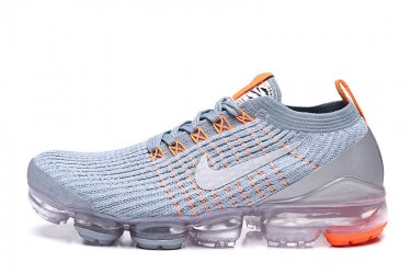 Nike Air VaporMax Flyknit 3 (W/M) Grey Orange Running Shoes AJ6900-003