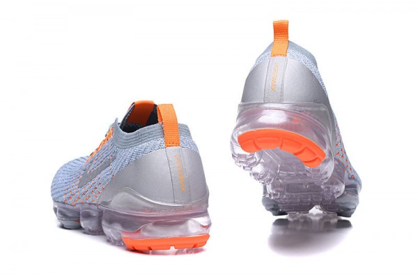 Nike Air VaporMax Flyknit 3 (W/M) Grey Orange Running Shoes AJ6900-003