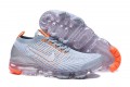 Nike Air VaporMax Flyknit 3 (W/M) Grey Orange Running Shoes AJ6900-003