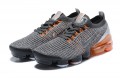 Nike Air VaporMax Flyknit 3 (W/M) Grey Orange Running Shoes AJ6900-024