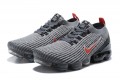 Nike Air VaporMax Flyknit 3 (W/M) Grey Red Running Shoes AJ6900-012