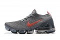 Nike Air VaporMax Flyknit 3 (W/M) Grey Red Running Shoes CT1270-001